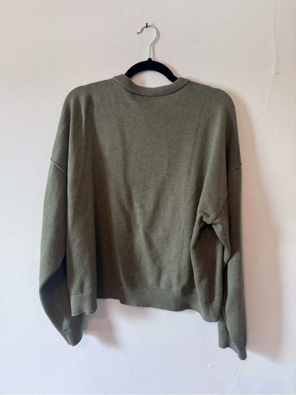 J.Crew Olive Green Relaxed Crewneck Sweater – Women’s XL